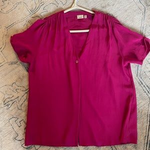 Fuchsia Aritzia Wilfred Blouse size M